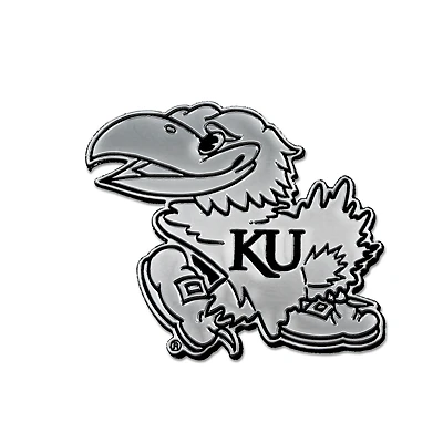 WinCraft Kansas Jayhawks Team Chrome Car Emblem