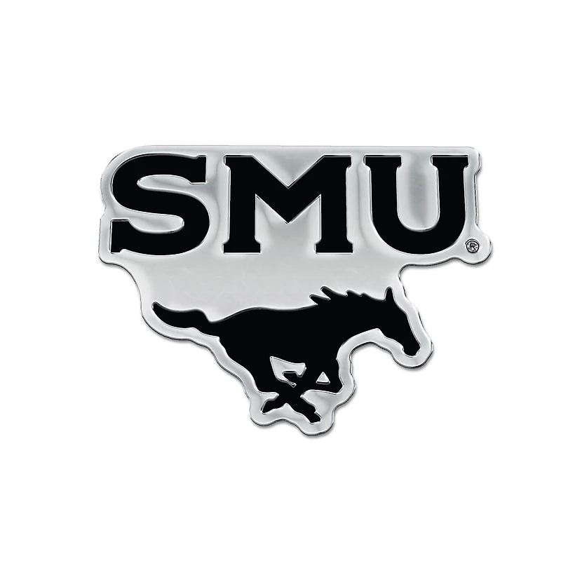 WinCraft SMU Mustangs Team Chrome Car Emblem