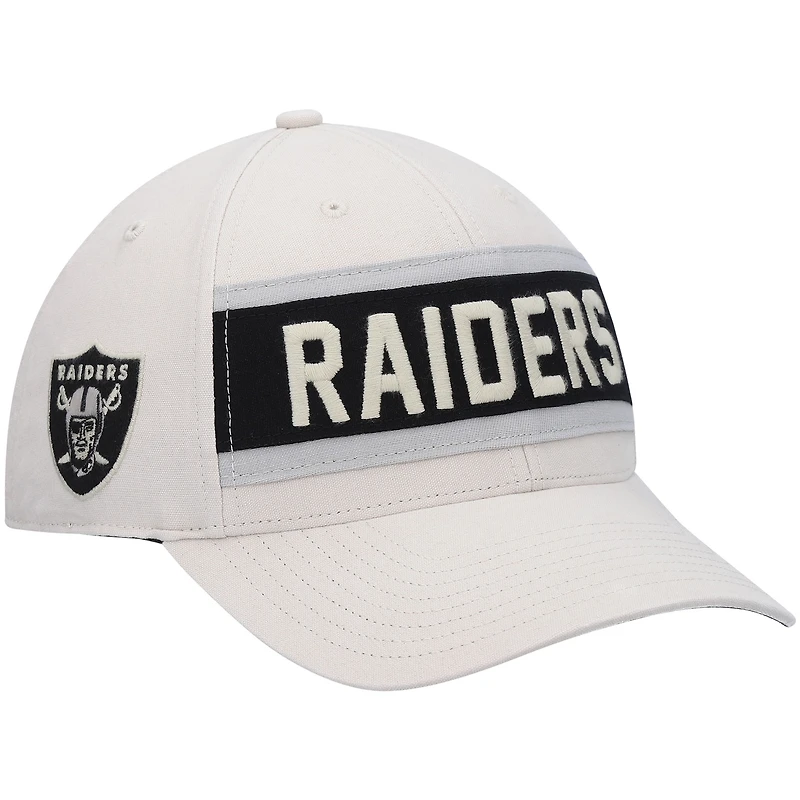 Men's '47 Cream Las Vegas Raiders Crossroad MVP Adjustable Hat