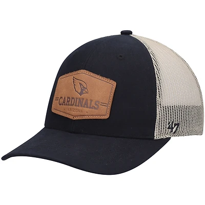 Men's '47 Dark Navy/Natural Arizona Cardinals Rawhide Trucker Adjustable Hat