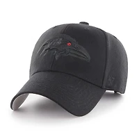 Men's '47 Black Baltimore Ravens  Tonal MVP Adjustable Hat