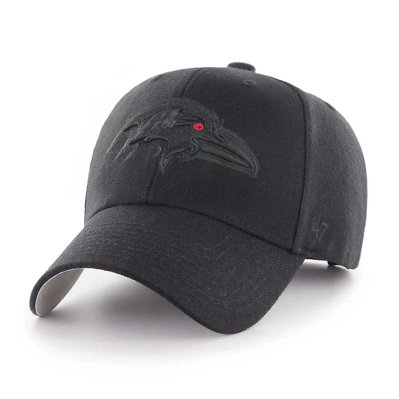 Men's '47 Black Baltimore Ravens  Tonal MVP Adjustable Hat