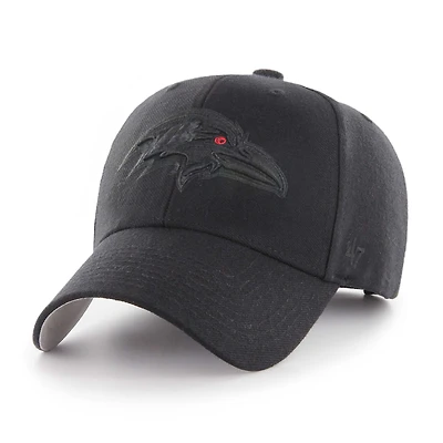 Men's '47 Black Baltimore Ravens  Tonal MVP Adjustable Hat