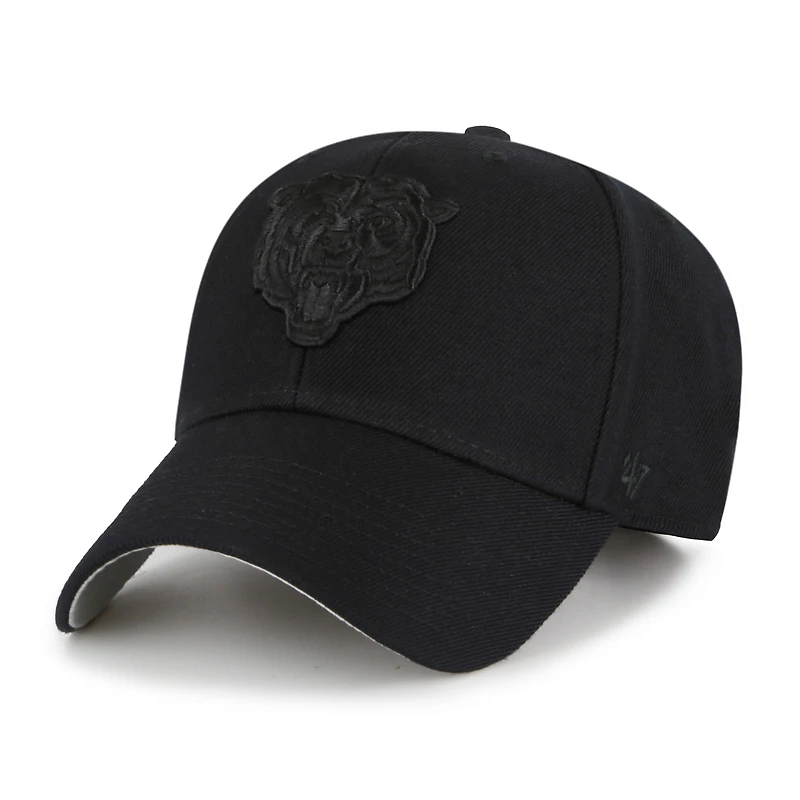 Men's '47 Black Chicago Bears  Tonal MVP Adjustable Hat