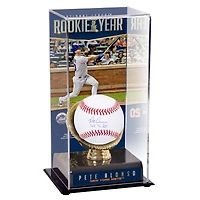 Pete Alonso New York Mets Autographed Baseball with ''2019 NL ROY'' Inscription and Sublimated Baseball Display Case with Image