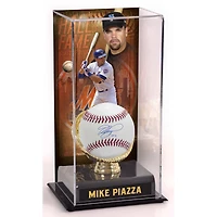 Mike Piazza New York Mets Autographed Baseball with ''HOF 16'' Inscription and Hall of Fame Sublimated Display Case