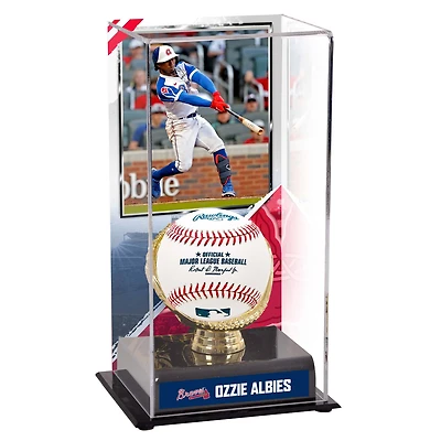 Ozzie Albies Atlanta Braves Gold Glove Display Case with Image