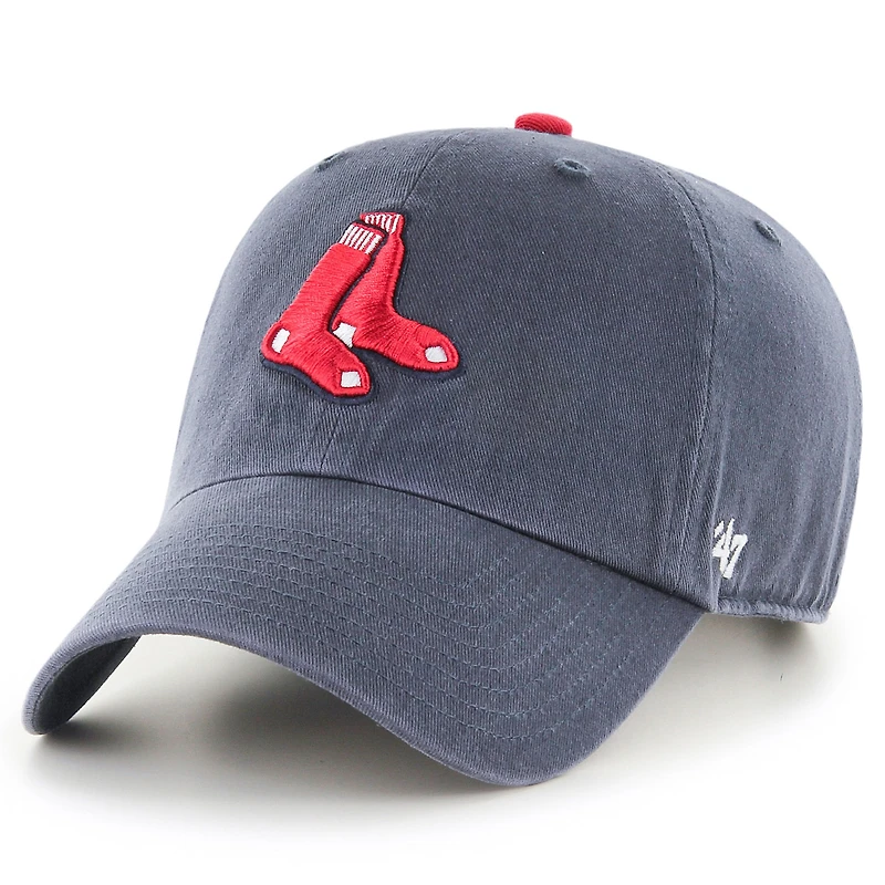 Youth '47 Navy Boston Red Sox Clean Up Team Logo Adjustable Hat