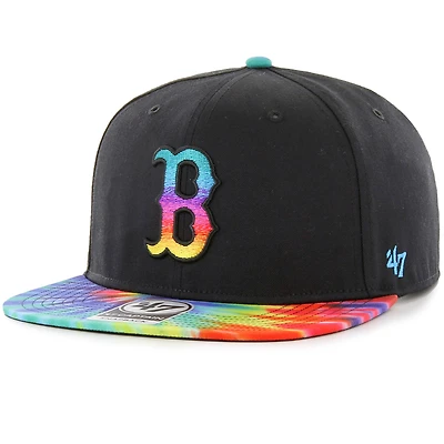 Youth '47 Black Boston Red Sox Snapback Adjustable Hat