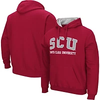 Men's Colosseum  Red Santa Clara Broncos Arch & Logo Hoodie