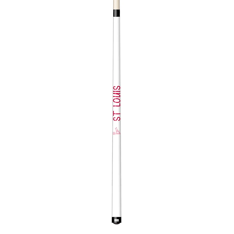 Imperial White St. Louis Cardinals Short Billiard Cue
