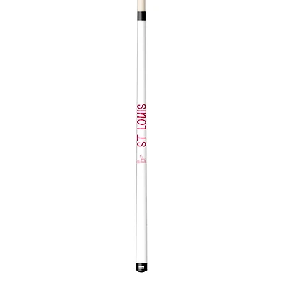 Imperial White St. Louis Cardinals Short Billiard Cue