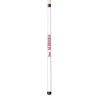 Imperial White Nebraska Huskers Short Billiard Cue