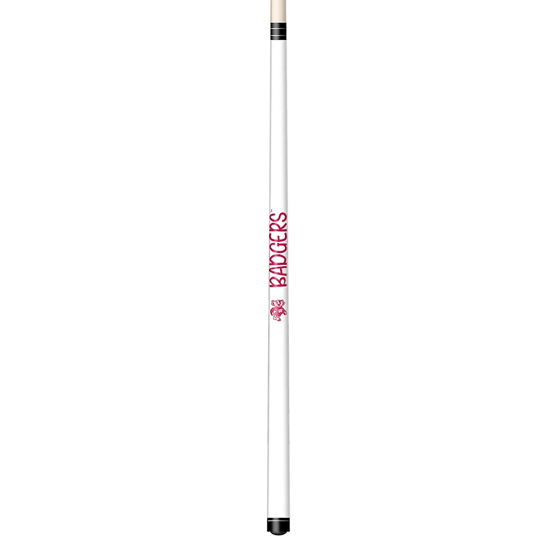 Imperial White Wisconsin Badgers Short Billiard Cue