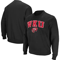 Men's Colosseum Black Western Kentucky Hilltoppers Arch Over Logo Pullover Sweatshirt