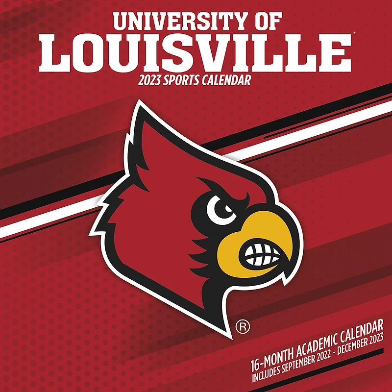 Louisville Cardinals 2023 16-Month Team Wall Calendar