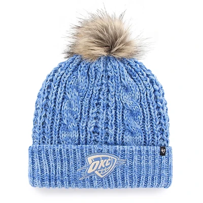 Women's '47 Blue Oklahoma City Thunder Meeko Cuffed Knit Hat with Pom