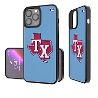 Texas Rangers Light Blue iPhone Solid Design Bump Case