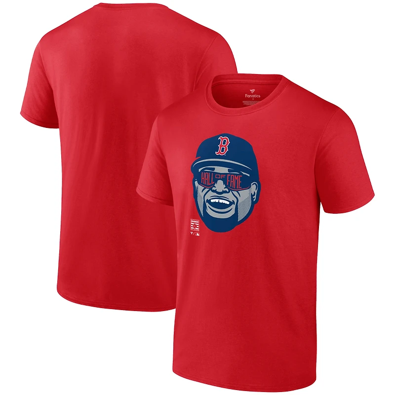 Men's Fanatics David Ortiz Red Boston Red Sox Hall of Fame T-Shirt