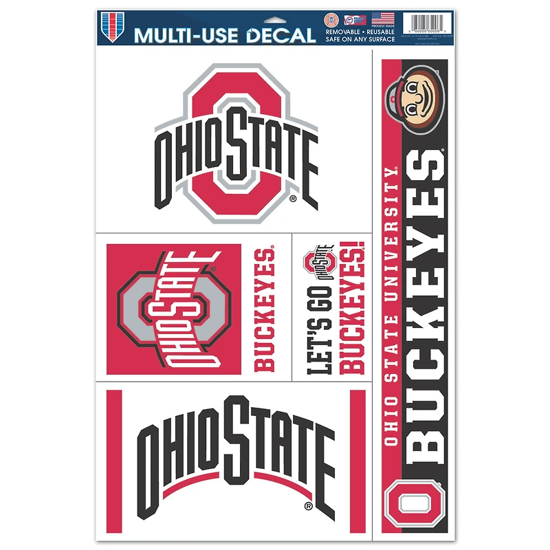 WinCraft Ohio State Buckeyes 11'' x 17'' Multi-Use Decal Sheet