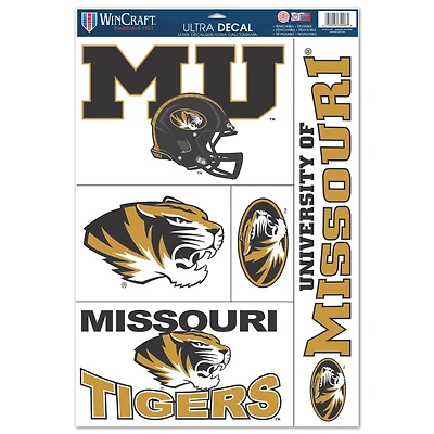WinCraft Missouri Tigers 11'' x 17'' Multi-Use Decal Sheet