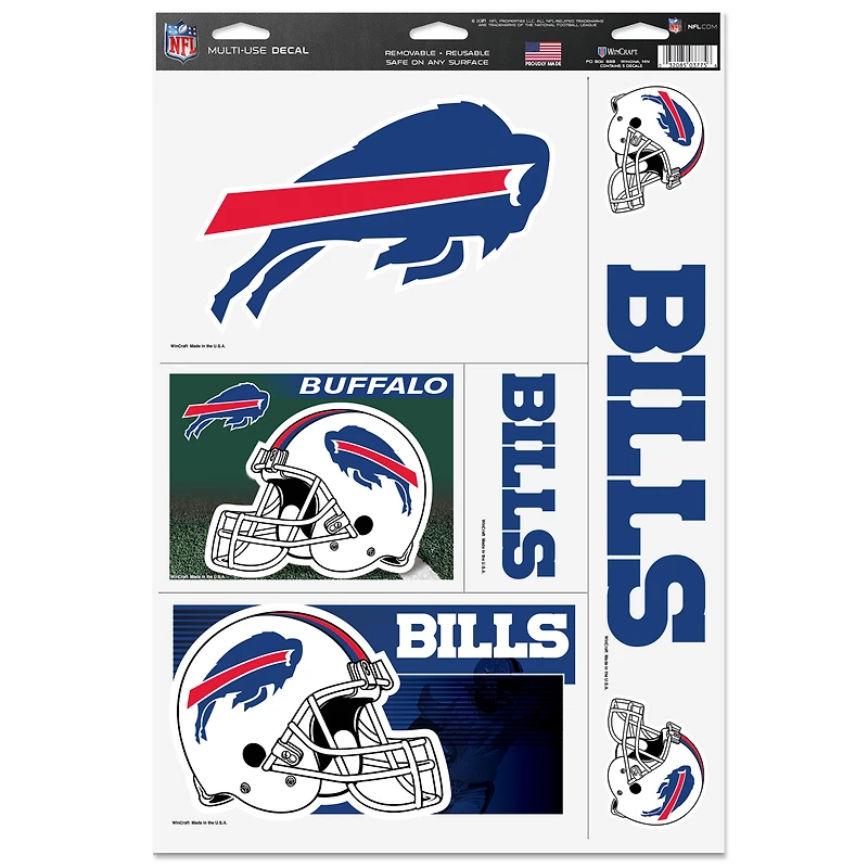 WinCraft Buffalo Bills 11'' x 17'' Multi-Use Decal Sheet