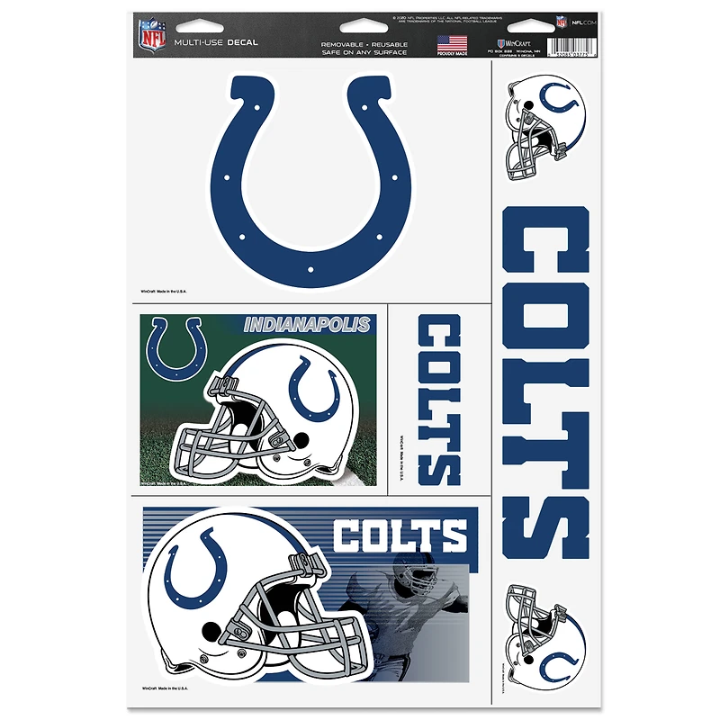 WinCraft Indianapolis Colts 11'' x 17'' Multi-Use Decal Sheet
