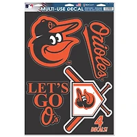WinCraft Baltimore Orioles Primary 11'' x 17'' Multi-Use Decal Sheet