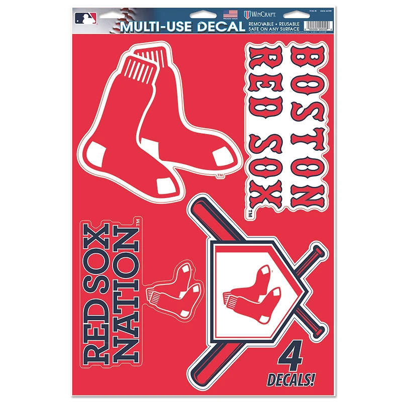 WinCraft Boston Red Sox Primary 11'' x 17'' Multi-Use Decal Sheet