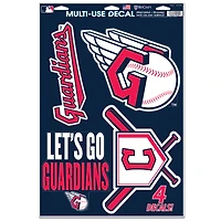WinCraft Cleveland Guardians Primary 11'' x 17'' Multi-Use Decal Sheet