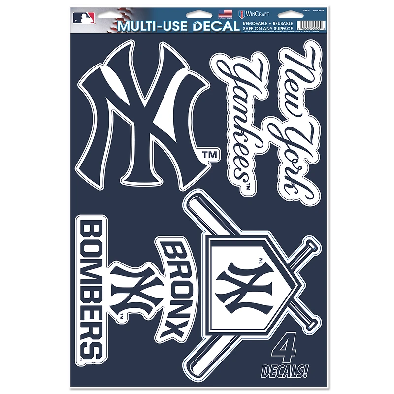 WinCraft New York Yankees Primary 11'' x 17'' Multi-Use Decal Sheet