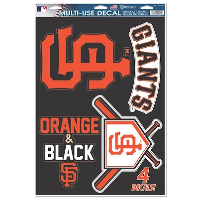 WinCraft San Francisco Giants Primary 11'' x 17'' Multi-Use Decal Sheet