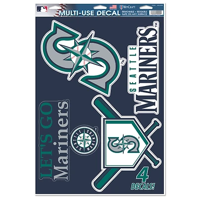 WinCraft Seattle Mariners Primary 11'' x 17'' Multi-Use Decal Sheet