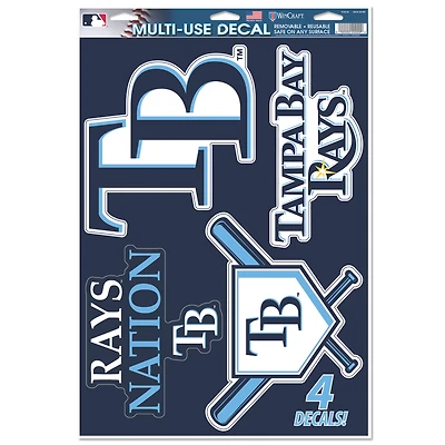 WinCraft Tampa Bay Rays Primary 11'' x 17'' Multi-Use Decal Sheet