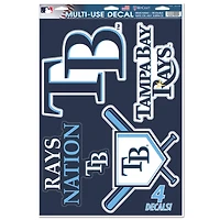 WinCraft Tampa Bay Rays Primary 11'' x 17'' Multi-Use Decal Sheet