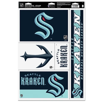 WinCraft Seattle Kraken 11'' x 17'' Multi-Use Decal Sheet