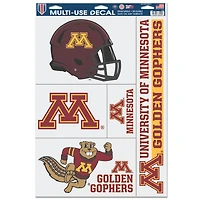 WinCraft Minnesota Golden Gophers 11'' x 17'' Multi-Use Decal Sheet