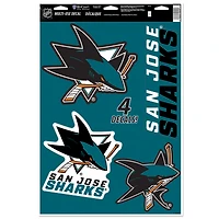 WinCraft San Jose Sharks Primary 11'' x 17'' Multi-Use Decal Sheet