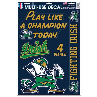 WinCraft Notre Dame Fighting Irish Primary 11'' x 17'' Multi-Use Decal Sheet