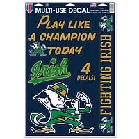 WinCraft Notre Dame Fighting Irish Primary 11'' x 17'' Multi-Use Decal Sheet