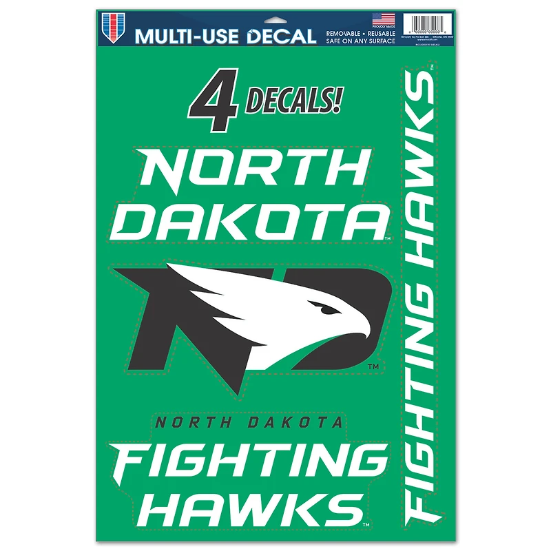 WinCraft North Dakota Primary 11'' x 17'' Multi-Use Decal Sheet