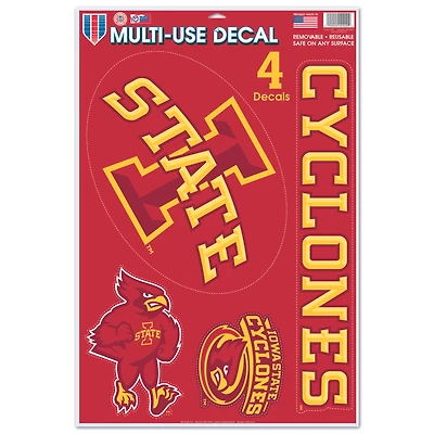 WinCraft Iowa State Cyclones Primary 11'' x 17'' Multi-Use Decal Sheet