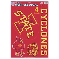 WinCraft Iowa State Cyclones Primary 11'' x 17'' Multi-Use Decal Sheet