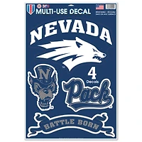 WinCraft Nevada Wolf Pack Primary 11'' x 17'' Multi-Use Decal Sheet