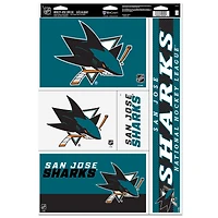 WinCraft San Jose Sharks 11'' x 17'' Multi-Use Decal Sheet