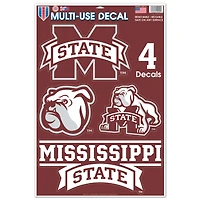 WinCraft Mississippi State Bulldogs Primary 11'' x 17'' Multi-Use Decal Sheet