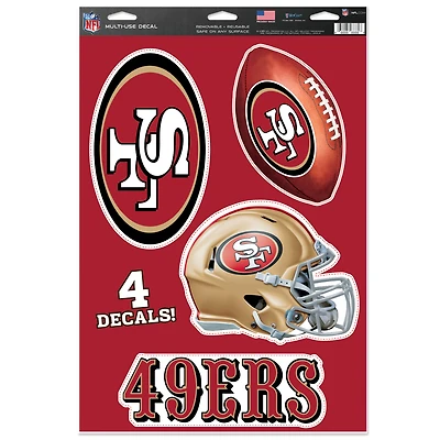 WinCraft San Francisco 49ers Primary 11'' x 17'' Multi-Use Decal Sheet