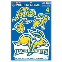 WinCraft South Dakota State Jackrabbits Primary 11'' x 17'' Multi-Use Decal Sheet