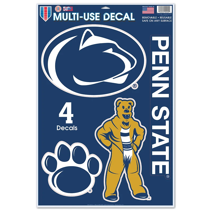 WinCraft Penn State Nittany Lions Primary 11'' x 17'' Multi-Use Decal Sheet