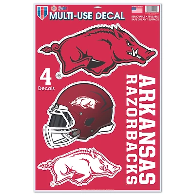 WinCraft Arkansas Razorbacks Primary 11'' x 17'' Multi-Use Decal Sheet